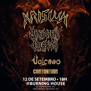 VULCANO: Show ao lado de Krisiun, Malevolent Creation e Contortion acontece neste mês de setembro – saiba tudo AQUI!