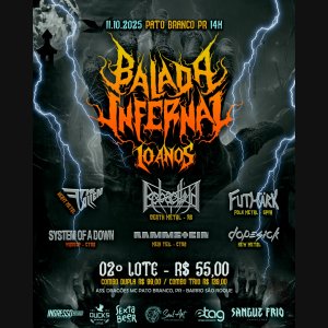 BALADA INFERNAL: Aguardada edição de 10 anos acontece neste sábado (11) – confira todos os detalhes aqui!