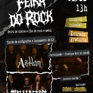 AZTLÁN: Banda celebra split LP histórico com Malefactor em tarde de autógrafos em Salvador (BA) neste sábado (01)