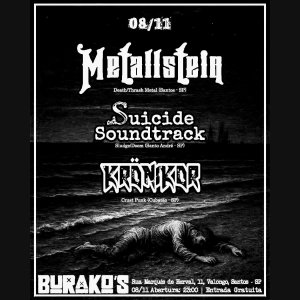 METALLSTEIN: Ao lado de Krönikor e Suicide Soundtrack no Burako’s em Santos/SP neste sábado (08)