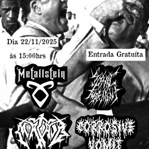 METALLSTEIN: Duo de Death/Thrash Metal leva brutalidade ao ‘Spiritual Demolition Fest’ em frente à lendária Woodstock neste sábado (22)