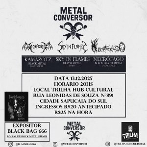SKY IN FLAMES: Primeira edição do ‘Metal Conversor’ fecha a agenda de shows da banda em 2025