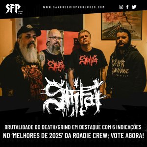 SHITAI: Brutalidade do Death/Grind em destaque com 6 indicações no ‘Melhores de 2025’ da Roadie Crew; vote agora!