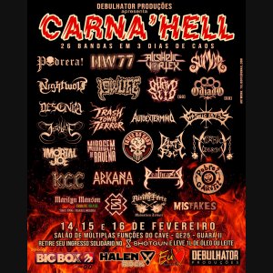 ALCOHOLIC VORTEX: Banda leva a saga de Warren Jackson para o ‘Carna' Hell’ no Distrito Federal