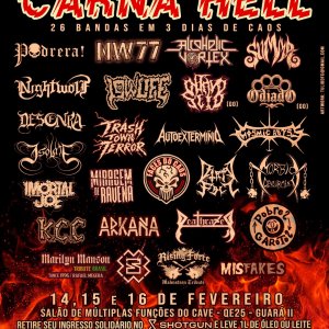 ALCOHOLIC VORTEX: Banda leva a saga de Warren Jackson para o ‘Carna' Hell’ no Distrito Federal