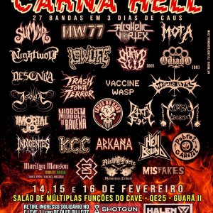 ODIADO: Brutalidade de “Cortante” ganha os palcos do festival ‘Carna' Hell’ em Brasília/DF na próxima segunda-feira (16)