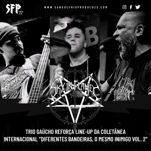 SKY IN FLAMES: Trio gaúcho reforça line-up da coletânea internacional “Diferentes Bandeiras, o Mesmo Inimigo Vol. 2”