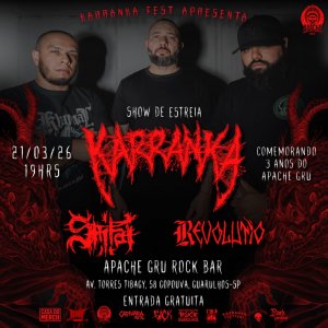 SHITAI: Confirmados ao lado de Revolutìo no show de estreia da banda Karranka que acontece em março de 2026 – saiba tudo aqui!