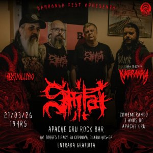 SHITAI: Massacre Death/Grind invade Guarulhos/SP neste sábado (21/03) no ‘Karranka Fest’