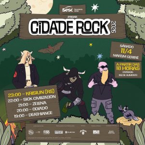 ODIADO: Banda goiana é destaque na programação do festival ‘Cidade Rock 2026’