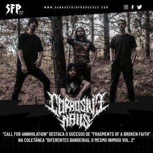 CORROSIVE NAILS: “Call For Annihilation” destaca o sucesso de “Fragments Of A Broken Faith” na coletânea “Diferentes Bandeiras, o Mesmo Inimigo Vol. 2”