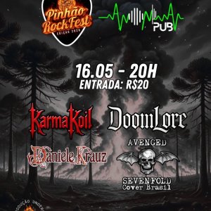 DANIELE KRAUZ: Celebração de uma década de Metal Sinfônico no ‘Pinhão RockFest 2026 - Edição Anônima Pub’