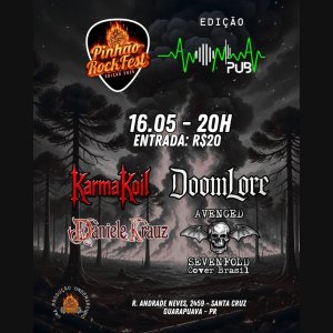 DANIELE KRAUZ: Show imperdível de Melodic Gothic Metal acontece neste sábado (16) em Guarapuava no Pinhão RockFest 2026 - Edição Anônima Pub’