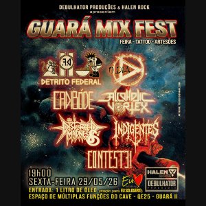 ALCOHOLIC VORTEX: Thrash Metal avassalador no ‘Guará Mix Fest’ acontece nesta sexta-feira (29) no Distrito Federal – confira!
