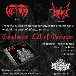 HÉIA: Revelada a arte da capa do split álbum “Equatorian Cult Of Darkness”