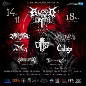 THE CROSS: Pioneiros do Doom Metal baiano são confirmados como headliner do 'Blood Fire Death' em Brasília