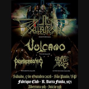 VULCANO: Lenda do Metal extremo divide palco com Hellbutcher neste sábado em São Paulo